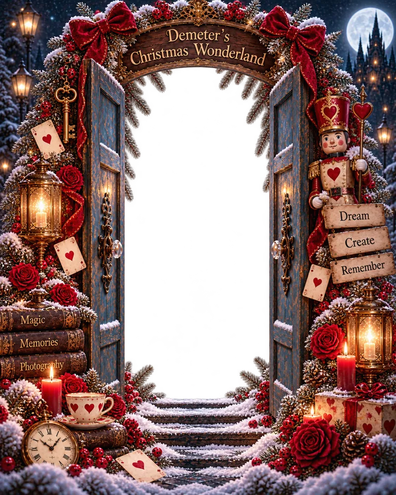 Ușa fermecată către decorul de Crăciun Demeter's Christmas Wonderland